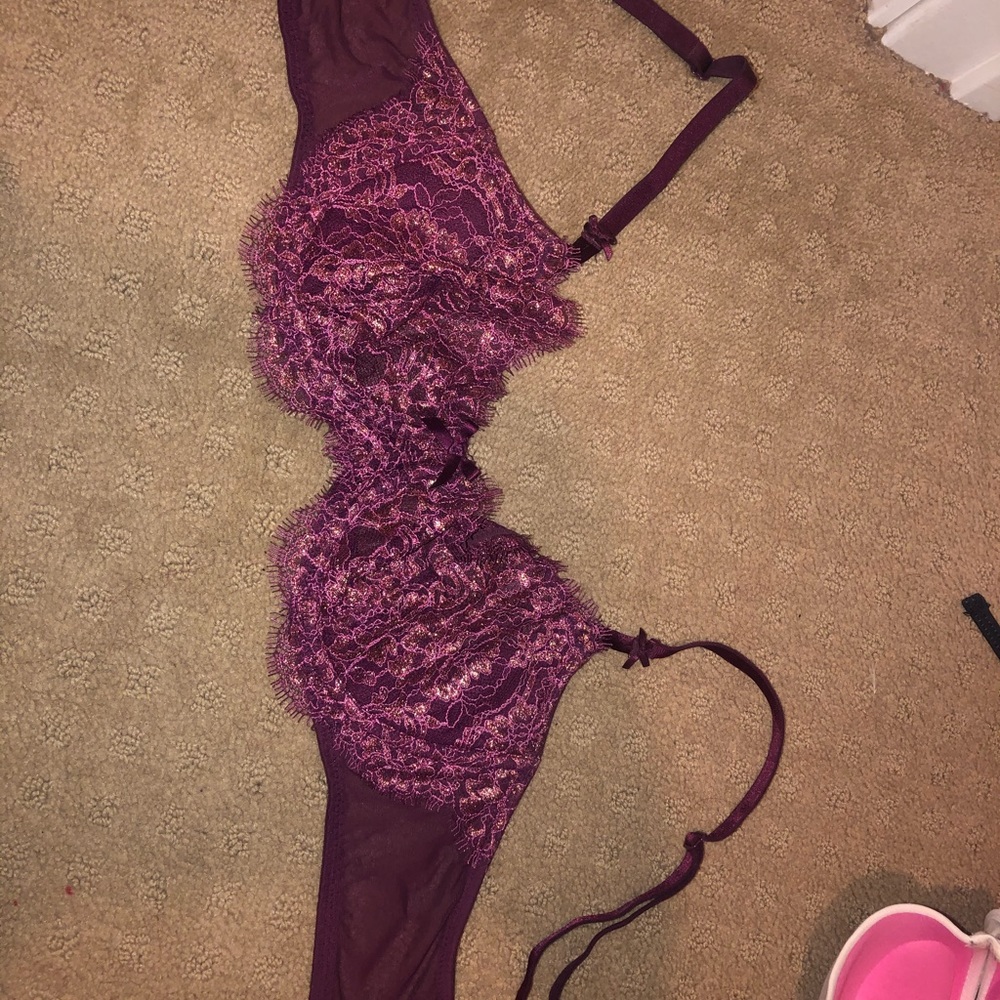 Glitter maroon bralette